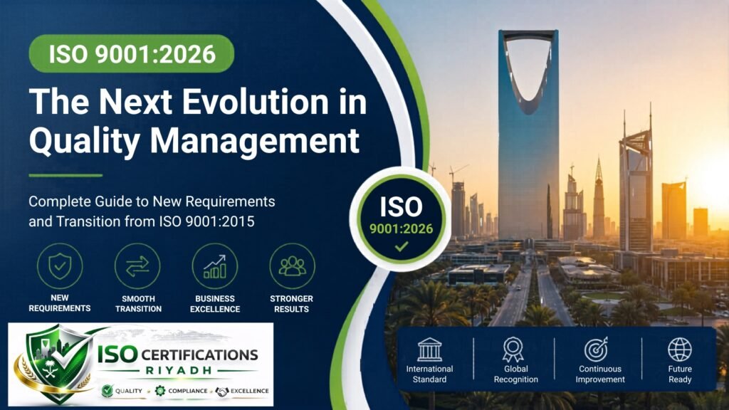 ISO 9001:2015 to ISO 9001:2026 transition roadmap for organizations in Riyadh